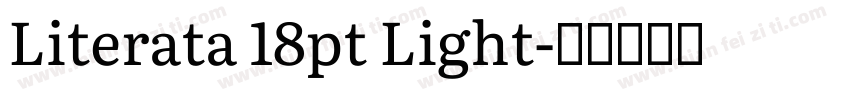 Literata 18pt Light字体转换